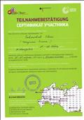 Сертификат участника мобильного форума учителей немецкого языка 27-28.03.2015